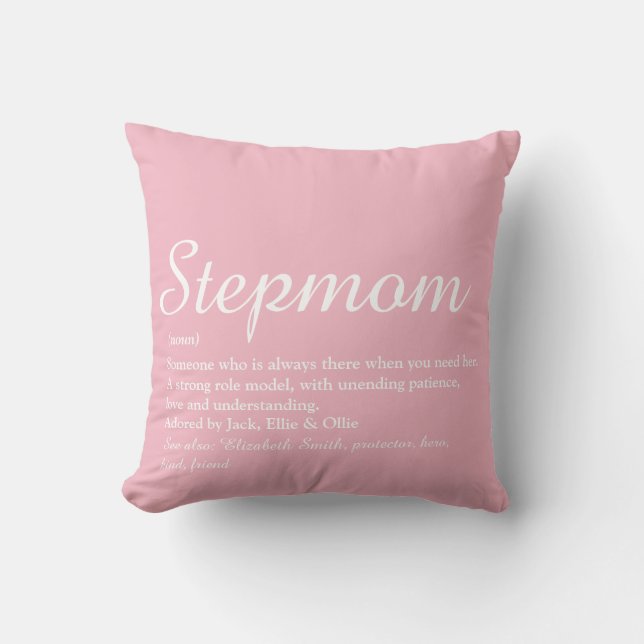 Coussin Meilleure Belle-Mère, Définition de Belle-Mère Écr (Recto)