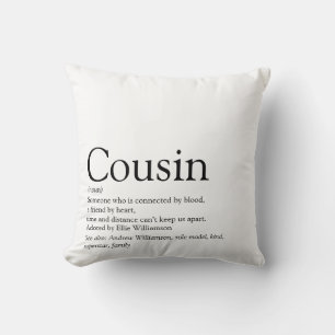 Coussin Meilleure définition de cousine au monde