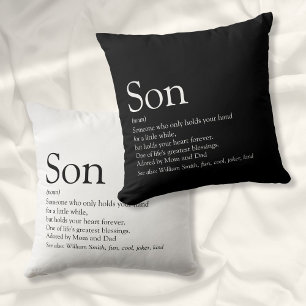 Coussin Meilleure définition de fils noir et blanc amusant