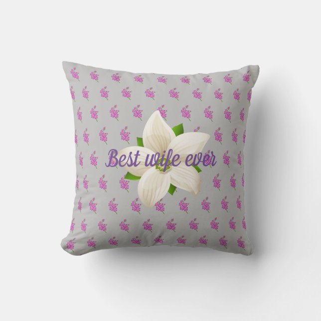 Coussin Meilleure femme jamais (Recto)
