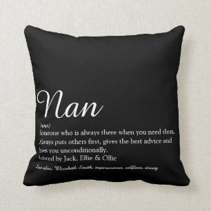Coussin Meilleure grand-mère, définition de grand-mère