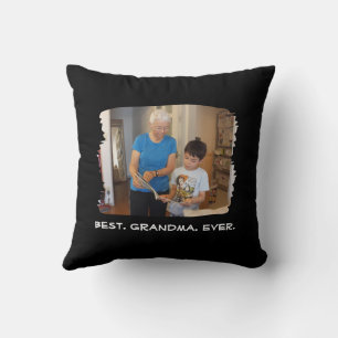 Coussin Meilleure Grand-mère jamais personnalisée Photo Na