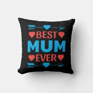 Coussin Meilleure maman jamais, Amour Mère's Day Cadeau
