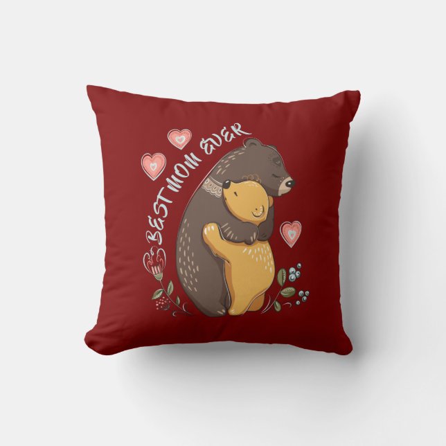 Coussin Meilleure maman jamais Coussin, meilleure idée cad (Recto)