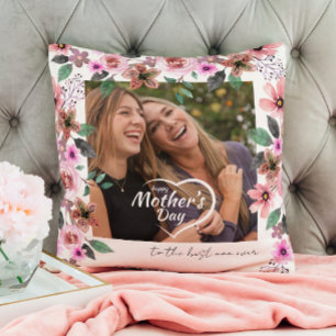 Coussin Meilleure maman jamais Custom Photo text Joyeuse F
