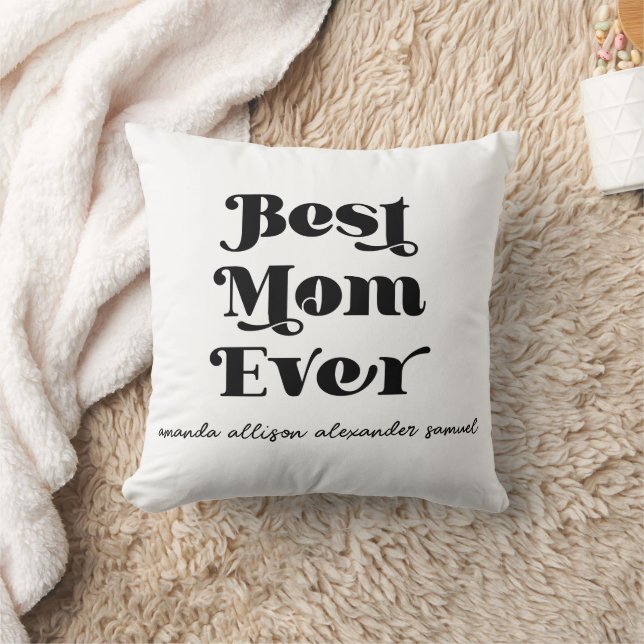 Coussin Meilleure Maman Jamais Personalisé Jeu d'Oreiller (Couverture)