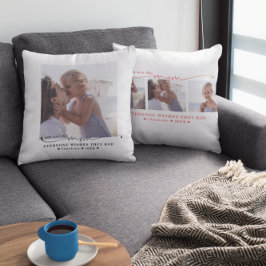 Coussin Meilleure maman | Photo minimale moderne écrite à 