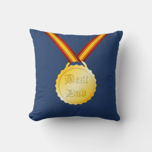 Coussin Meilleure médaille de papa Fête des pères