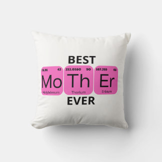 Coussin Meilleure mère jamais tableau périodique