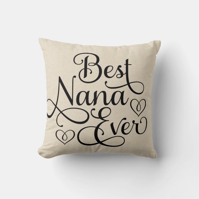 Coussin Meilleure Nana jamais (Recto)