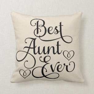 Coussin Meilleure tante Ever