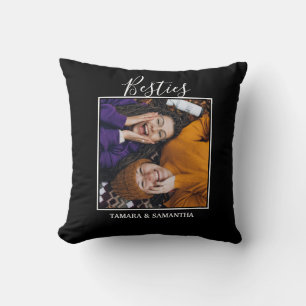 Coussin Meilleures amies BFF Photo Nom de la meilleure ami