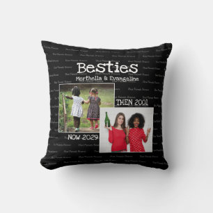 Coussin ***Meilleures amies personnalisées 2 Photo souveni