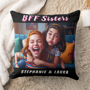 Coussin Meilleures Amies Pour Toujours Sœurs Drôle 