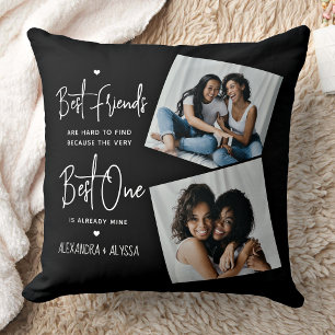 Coussin Meilleures citation d'amitié amis Photos personnal