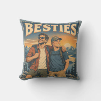 Coussin Meilleures potes, Deux hommes en randonnée