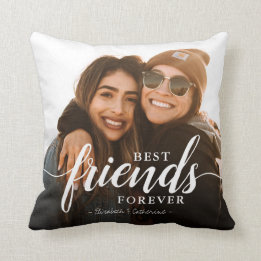 Coussin Meilleurs amis branchés pour toujours Élégant scri