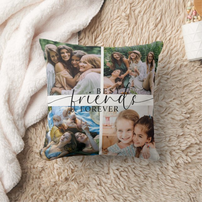Coussin Meilleurs Amis Pour Besties Cadeau | Collage de ph (Couverture)