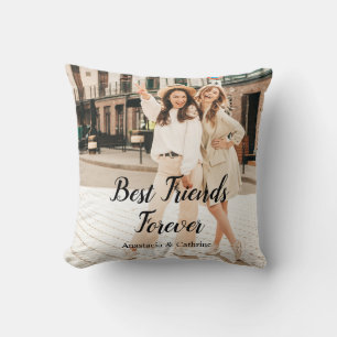 Coussin Meilleurs amis pour toujours BFF moderne photo per