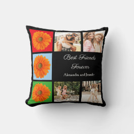 Coussin Meilleurs amis pour toujours personnalisation coll