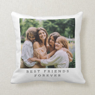 Coussin Meilleurs amis pour toujours Photo personnalisée  