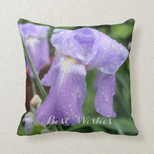 Coussin Meilleurs voeux. Iris. Texte