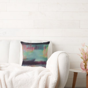 Coussin Mélange abstrait coloré foncé