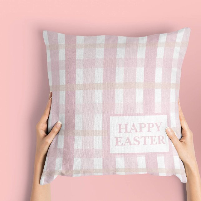 Coussin Mélange rose carreaux (Créateur téléchargé)