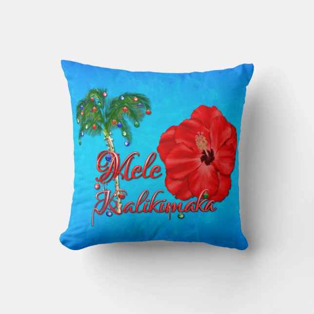 Coussin Mele Kalikimaka (Recto)