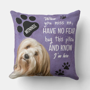 Coussin Mémoire de chien - ajoutez votre propre photo et n