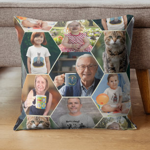 Coussin mémoire photos famille personnelle oreille