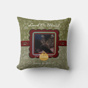 Coussin Mémorial personnalisé pour animaux de compagnie
