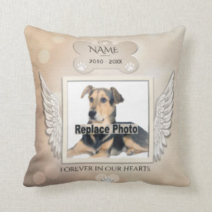 Coussin Mémorial personnalisé pour un chien