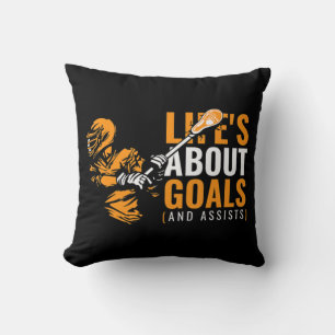 Coussin Mens Life's About Buts Lacrosse for Boys Lcross