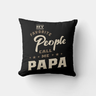 Coussin Mens Mes Favoris Appelez-Moi Papa Cadeau