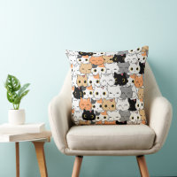 Meow Nation 20x20 Jeu d'oreiller