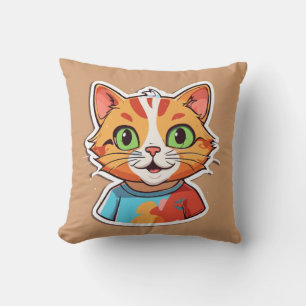 Coussin "Meowsterpiece : Purrfect Cat Design Tee"