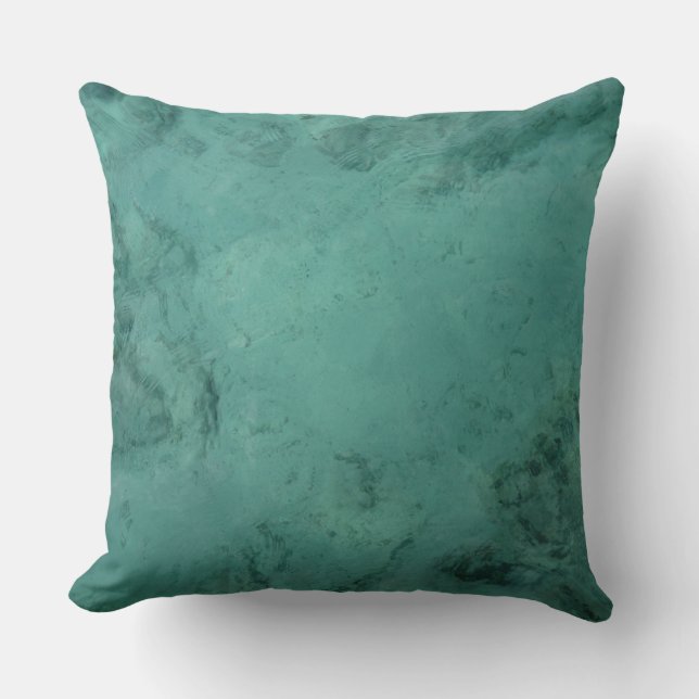 Coussin Mer tropicale des Caraïbes de turquoise (Recto)