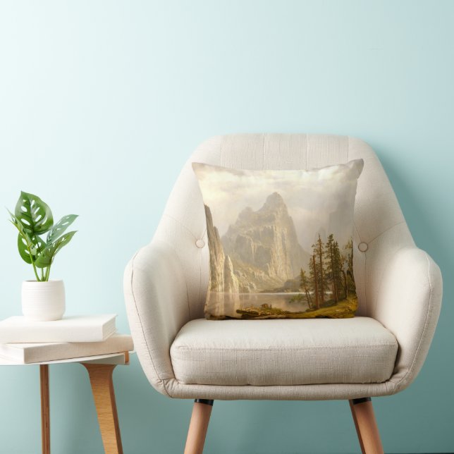 Coussin Merced River-Yosemite Valley, Albert Bierstadt (Chaise)