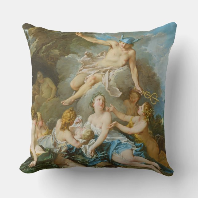 Coussin Mercure confiant le Baccus bébé aux Nymphes (Recto)
