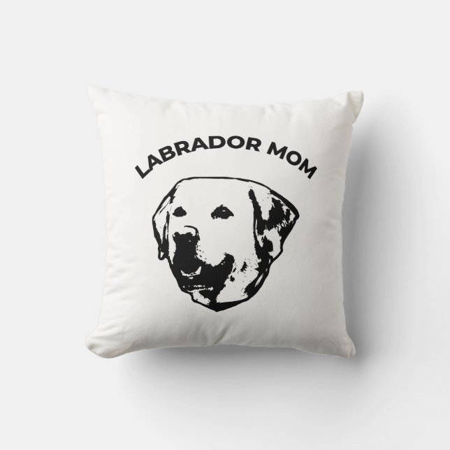 Coussin Mère de Labrador (Recto)