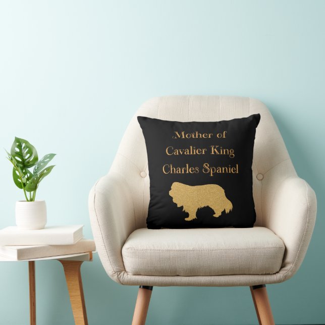 Coussin Mère Du Roi Cavalier Charles Spaniel Gold (Chaise)