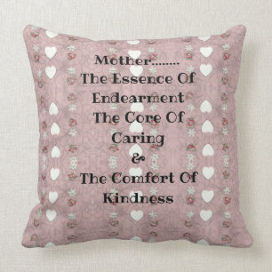 Coussin Mère Endearment (petits coeurs)