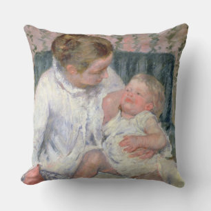 Coussin Mère sur le point de laver son enfant endormi, 188