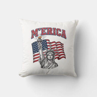 Coussin MERICA Vintage Liberté Patriotique
