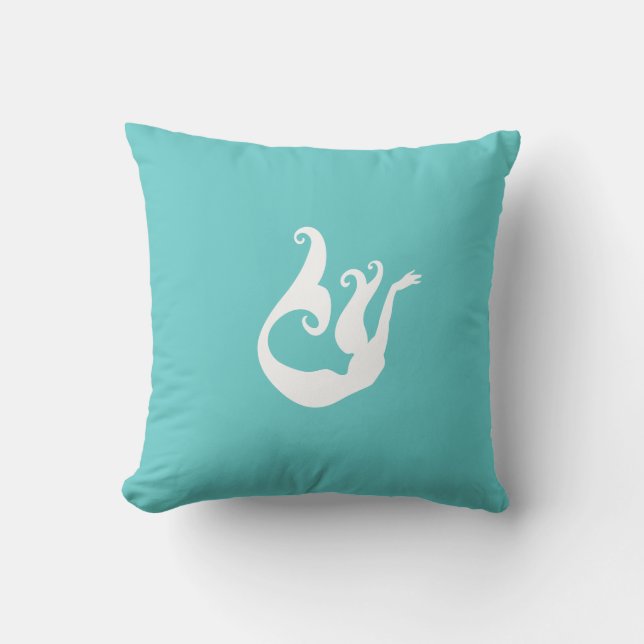 Coussin Mermaid ~ Maison de plage (Recto)