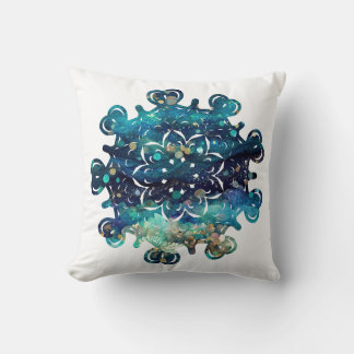 Coussin Mermaid Sparkle Hearts Mandala