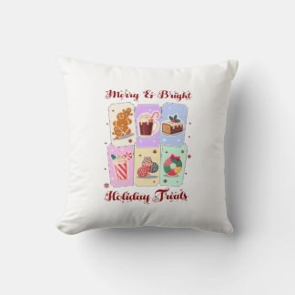 Coussin Merry and Bright Holiday Treats Christmas Dessert