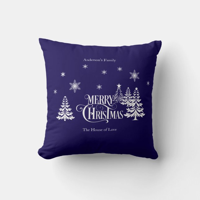 Coussin Merry Christmas for family (Recto)
