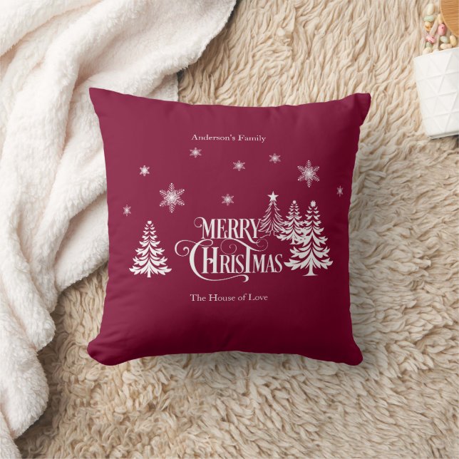 Coussin Merry Christmas for family (Couverture)